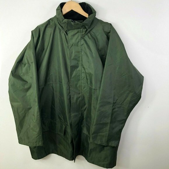 Viking Open Road Rip-Stop 150D Rain Jacket Green - Picture 1 of 6